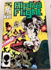 Alpha Flight # 51 (Marvel Comics) 1st Jim Lee art for Marvel