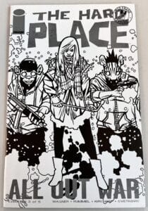 The Hard Place # 3 B & W The Walking Dead Tribute variant (Image Comics)