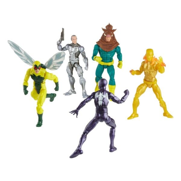 Spider-Man Figures Set: Spider-Man Marvel Legends Action Figure 5-Pack Spider-Man, Silvermane, Human Fly, Molten Man, Razorback 15 cm