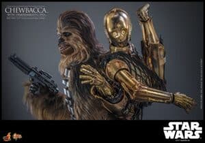 Star Wars Episode V Movie Masterpiece Action Figure 1/6 Chewbacca with Disassembled C-3PO 36 cm - Image 13