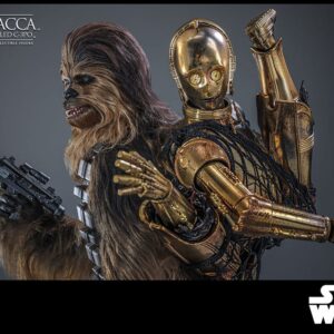 Star Wars Episode V Movie Masterpiece Action Figure 1/6 Chewbacca with Disassembled C-3PO 36 cm - Image 13