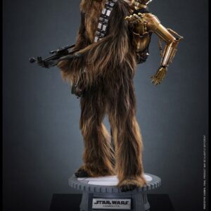Star Wars Episode V Movie Masterpiece Action Figure 1/6 Chewbacca with Disassembled C-3PO 36 cm - Image 7
