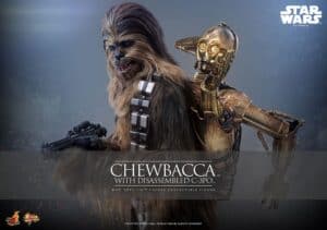 Star Wars Episode V Movie Masterpiece Action Figure 1/6 Chewbacca with Disassembled C-3PO 36 cm - Image 6