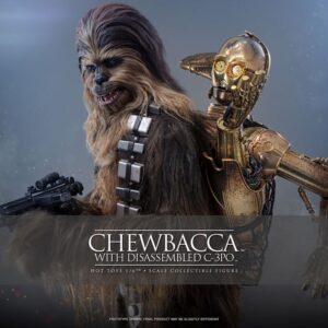 Star Wars Episode V Movie Masterpiece Action Figure 1/6 Chewbacca with Disassembled C-3PO 36 cm - Image 6