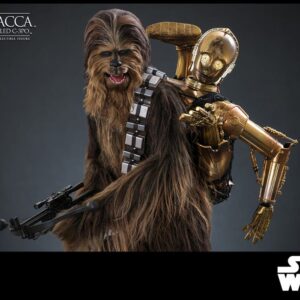 Star Wars Episode V Movie Masterpiece Action Figure 1/6 Chewbacca with Disassembled C-3PO 36 cm - Image 5