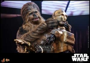 Star Wars Episode V Movie Masterpiece Action Figure 1/6 Chewbacca with Disassembled C-3PO 36 cm - Image 4