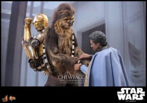 Star Wars Episode V Movie Masterpiece Action Figure 1/6 Chewbacca with Disassembled C-3PO 36 cm - Image 21