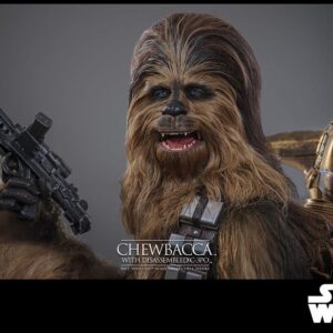 Star Wars Episode V Movie Masterpiece Action Figure 1/6 Chewbacca with Disassembled C-3PO 36 cm - Image 3