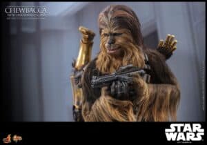 Star Wars Episode V Movie Masterpiece Action Figure 1/6 Chewbacca with Disassembled C-3PO 36 cm - Image 18