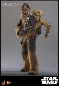 Star Wars Episode V Movie Masterpiece Action Figure 1/6 Chewbacca with Disassembled C-3PO 36 cm - Image 16