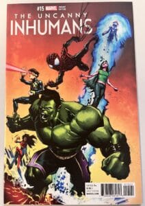 Uncanny Inhumans # 15 incentive Whilce Portacio Champions variant edition (Marvel Comics)