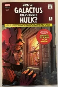 What if Galactus transformed Hulk # 1 Mark Bagley Scifi Homage variant (Marvel Comics)