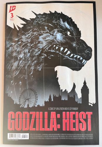 Godzilla Heist #3 Cover B Movie Poster variant (IDW Publishing)