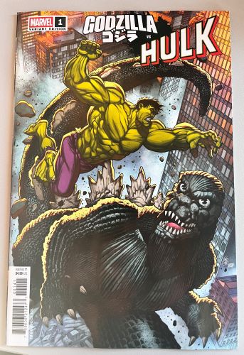 Godzilla vs Hulk #1 one-shot Paco Diaz Monster Homage variant (Marvel Comics)