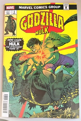 Godzilla vs Hulk #1 one-shot Leonardo Romero King of Monsters Homage variant (Marvel Comics)