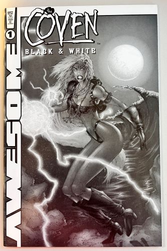 The Coven #1 Black & White variant (Awesome entertainment)