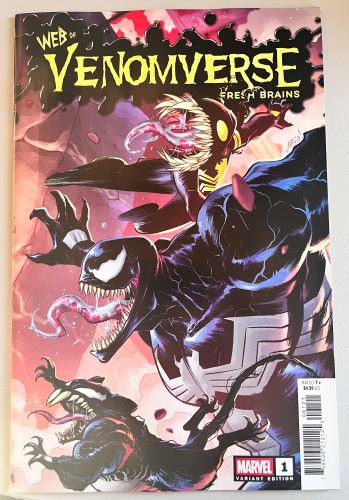 Web of Venomverse Fresh Brains #1 Ario Aninditio connecting variant (Marvel Comics)